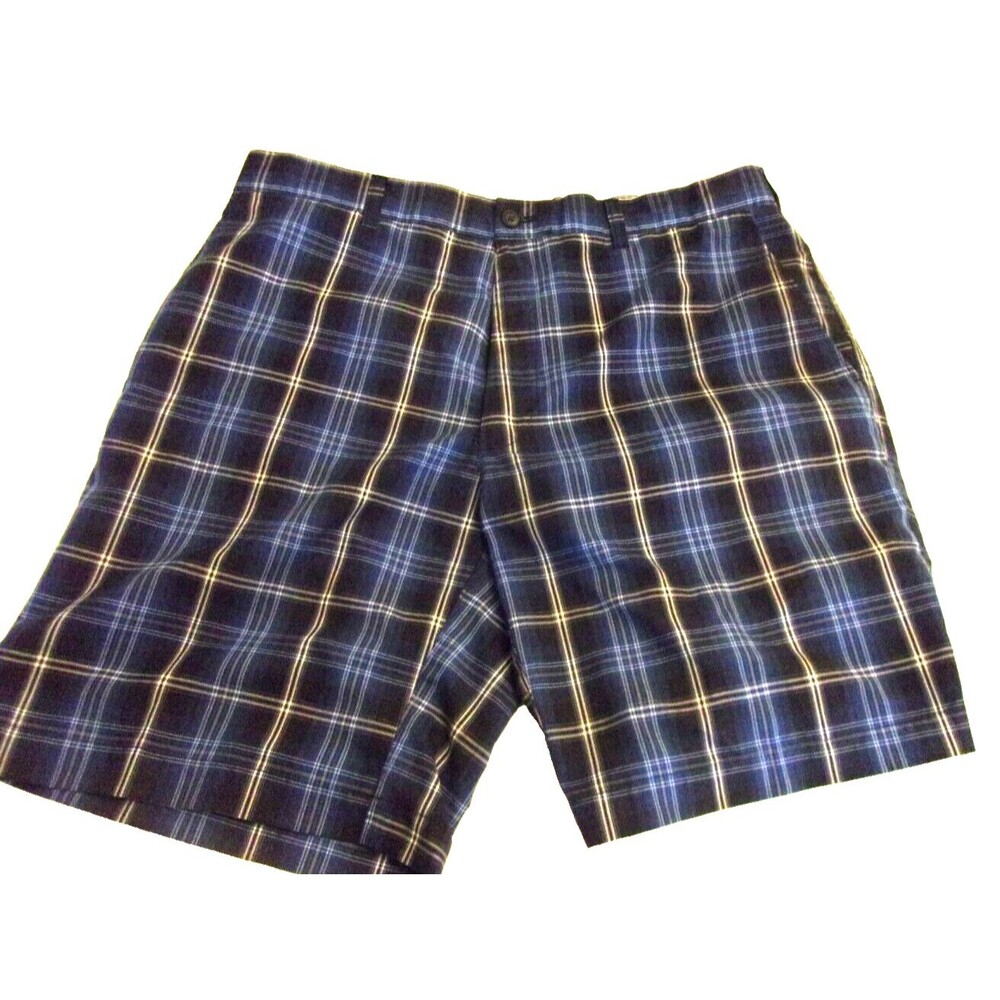 Champions Tour Sz. 36 Blue Plaid Shorts Quick Dry Soft Golf